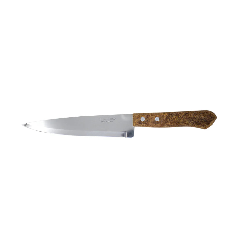 Cuchillo Chef de 12 cm 5 Pulgadas de Acero Inoxidable con Mango de Madera Dynamic Tramontina 22902005