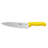 Cuchillo Chef de 25 cm 10'' de Acero Inoxidable y Mango Amarillo BO410AM Buffetware