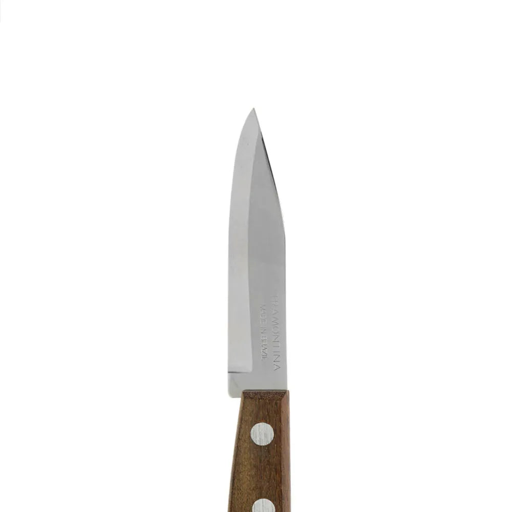 Cuchillo Mondador de 17 cm de Acero Inoxidable con Mango de Madera Dynamic Tramontina 22210403