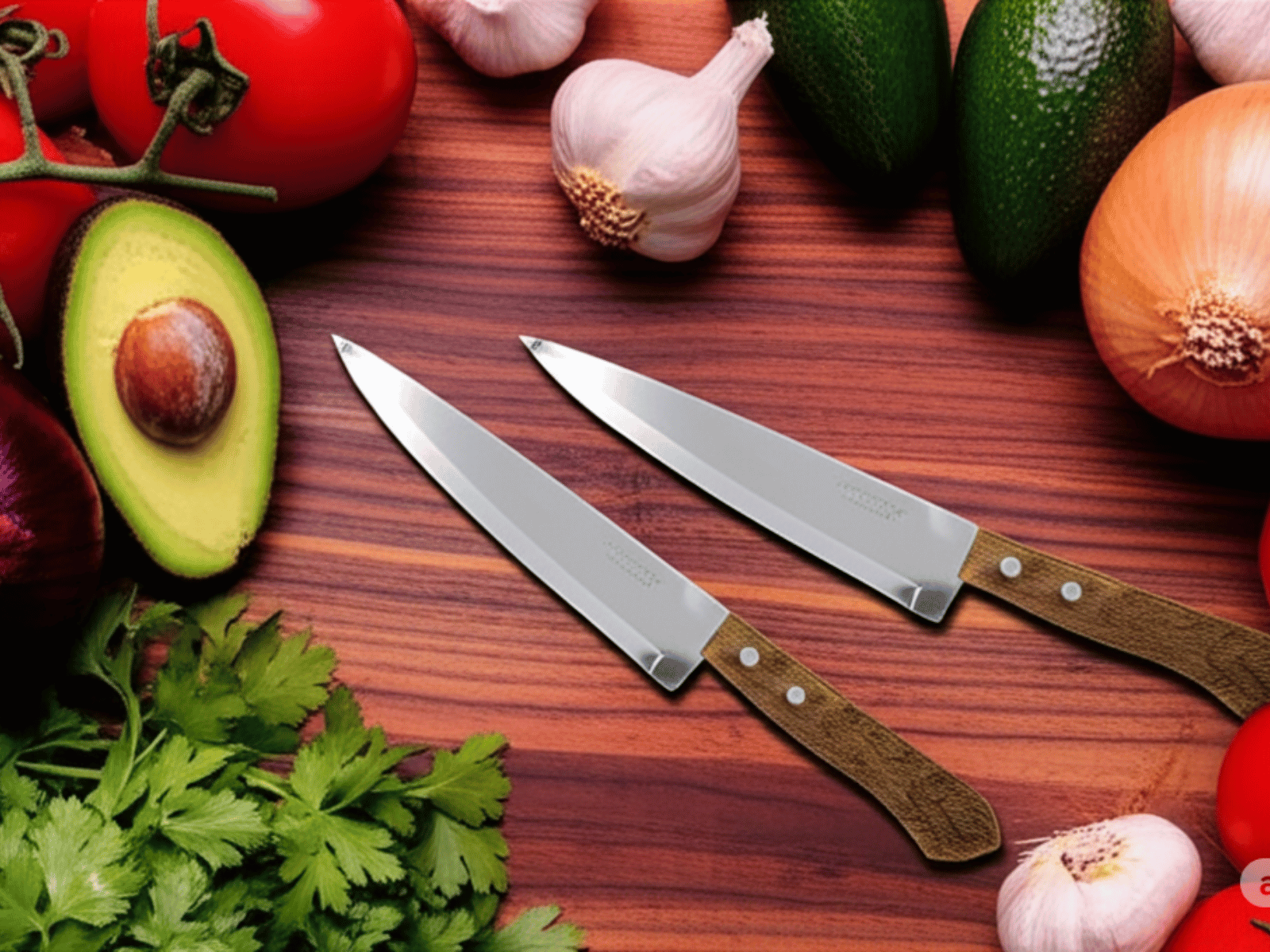 Cuchillo Chef de 12 cm 5 Pulgadas de Acero Inoxidable con Mango de Madera Dynamic Tramontina 22902005