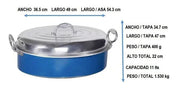 Pavera Grande Elegante con Asador Tapa y Recetario de 11 Litros Aluminio Puro