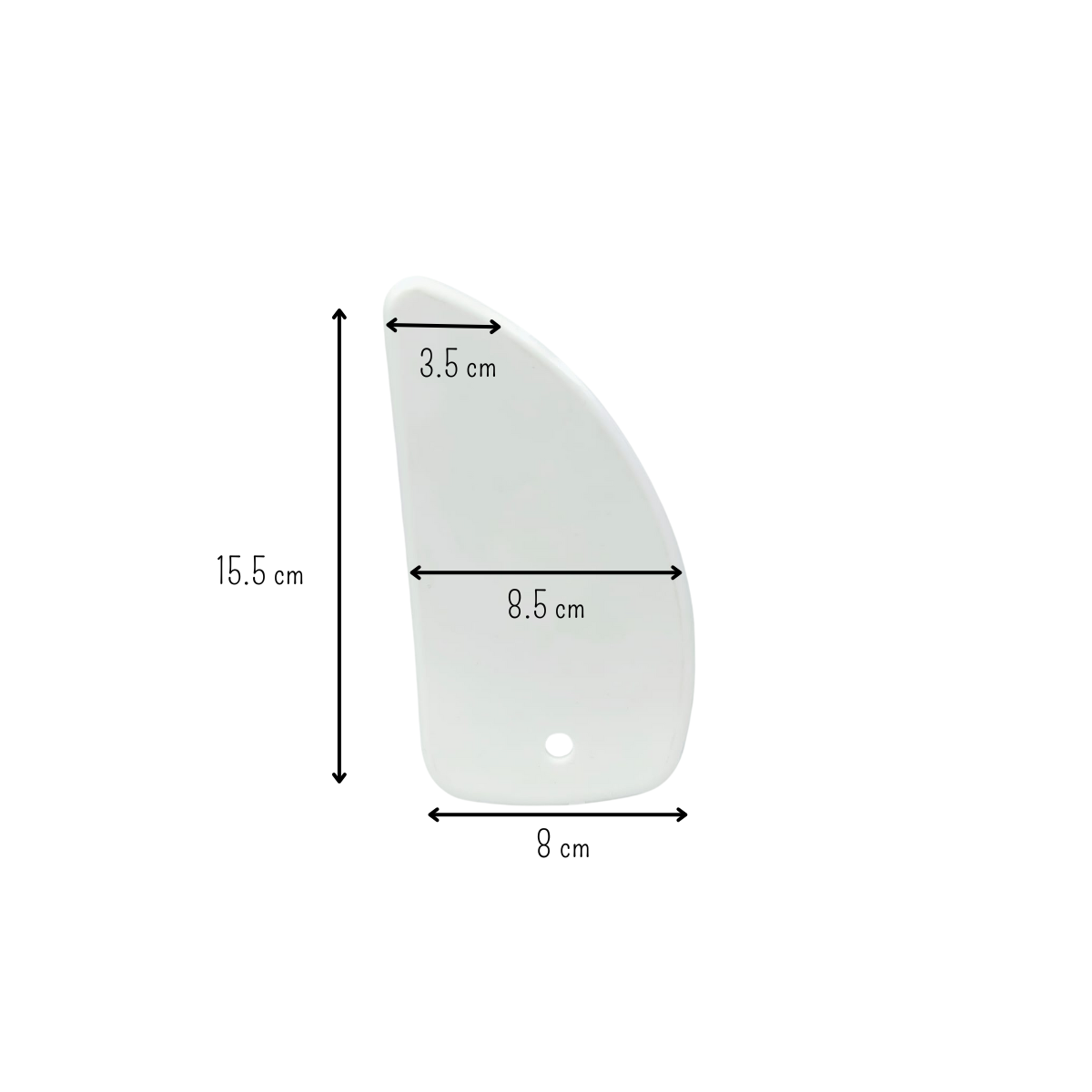 Juego de 3 Espátulas Flexibles para Repostería de Plástico Blancas Metaltex
