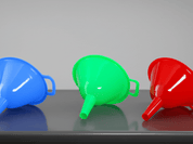 Embudo de Plástico para Cocina Multi Usos Práctico Varios Colores Tab and Kit