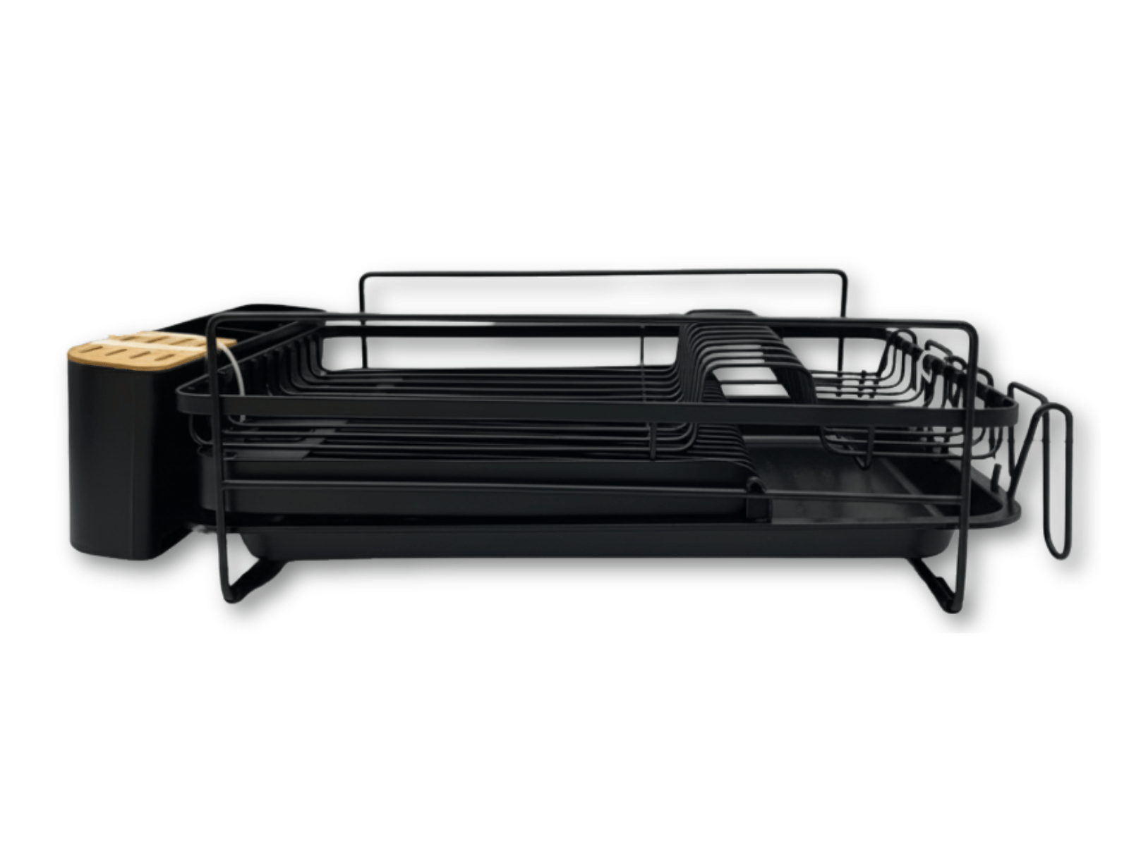 Escurridor para Platos Expandible de Acero Inoxidable Negro Escencial 60001291 Vasconia