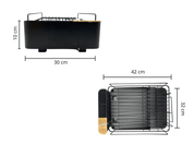 Escurridor para Platos Expandible de Acero Inoxidable Negro Escencial 60001291 Vasconia