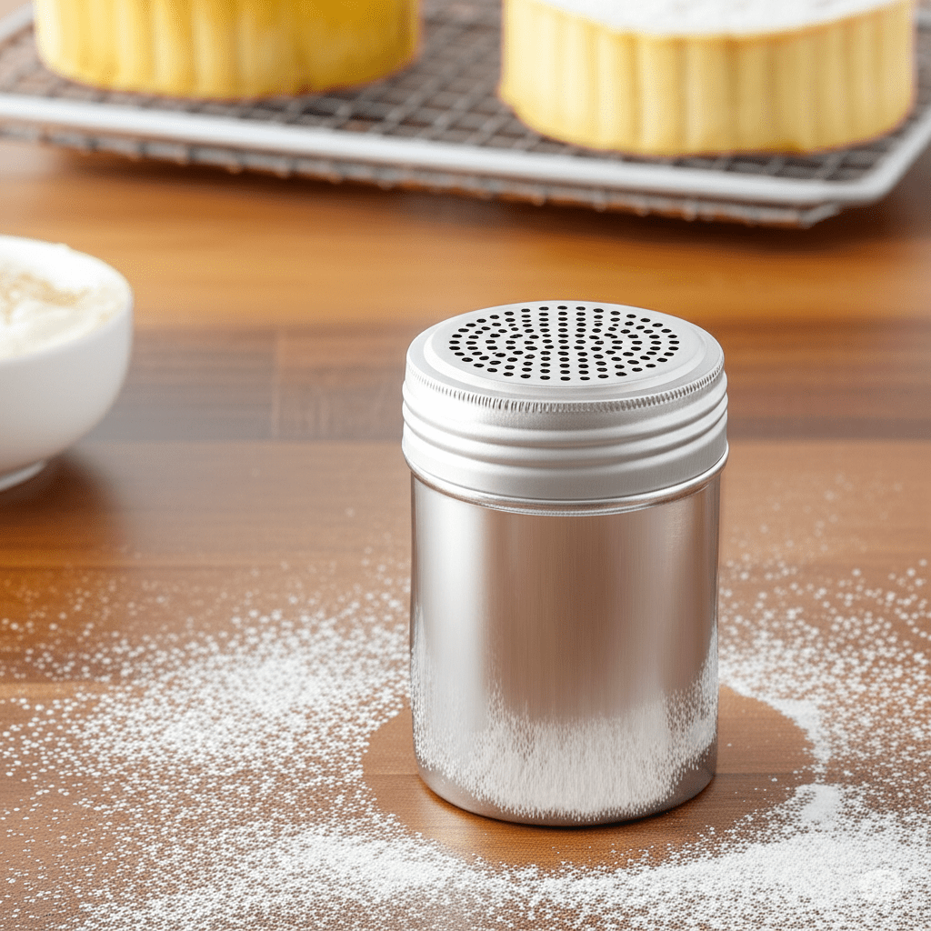Espolvoreador Sin Asa de 280 gr para Repostería de Alumino DS2015ALU de la marca Buffetware