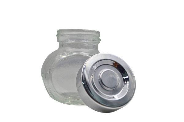 Frasco Brocal Mini Chico de Vidrio con Tapa de Rosca 50 ml 5.5 cm Vittori