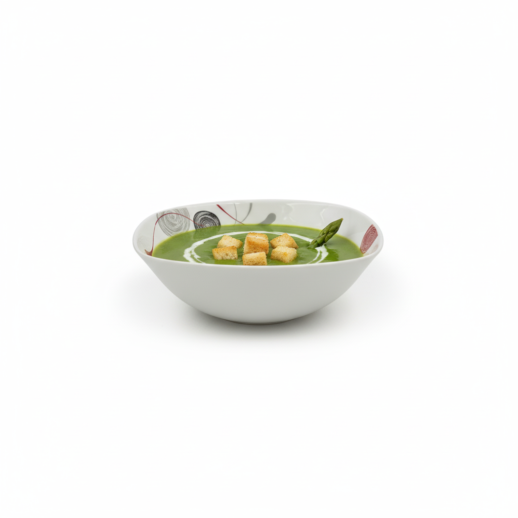 Plato Tazón Cuadrado Lines de 16 cm vidrio opalino iLuminarc LFW65-A961050