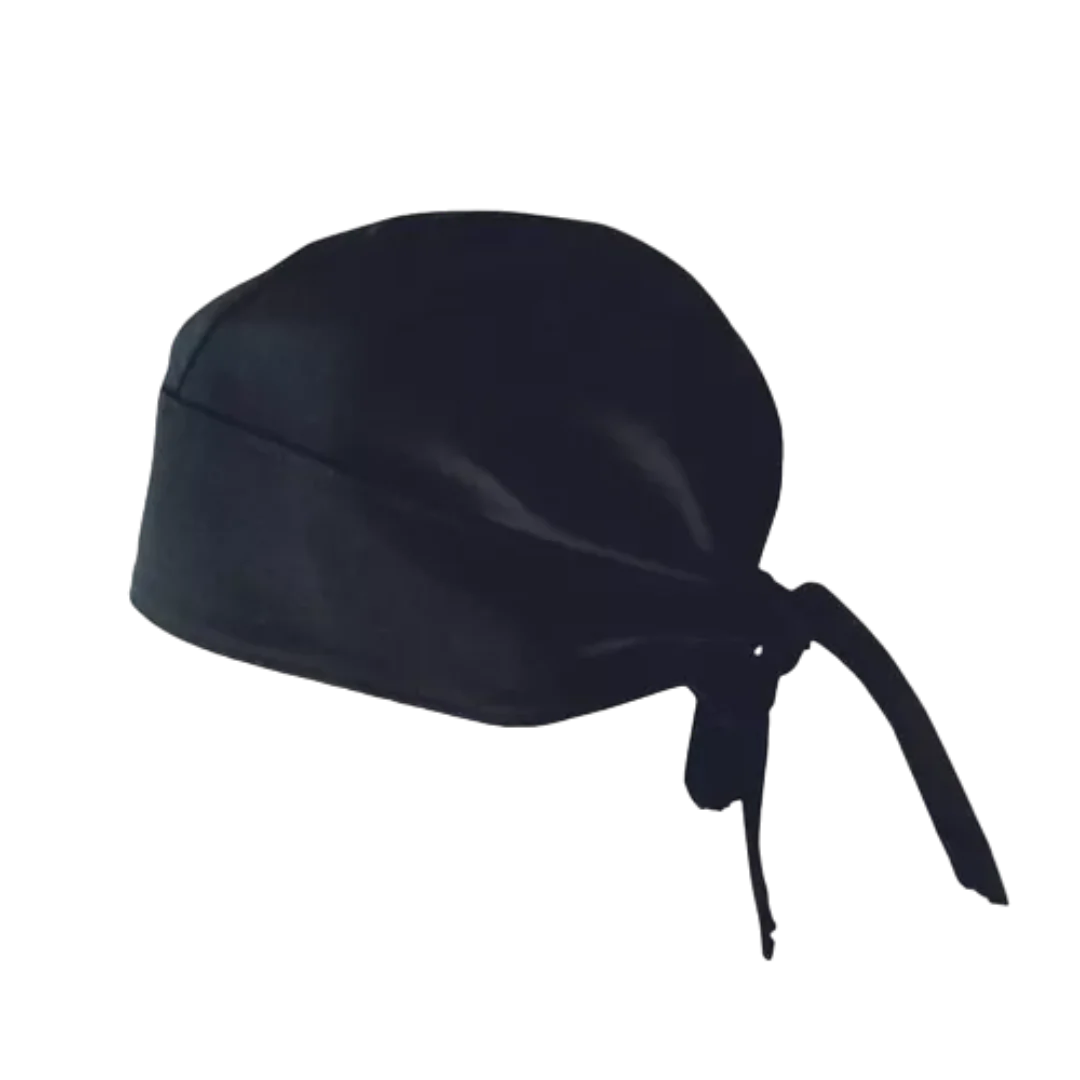 Gorro de Cocina Pirata de Gabardina Negro 90120-UNI/05172 Buffetware