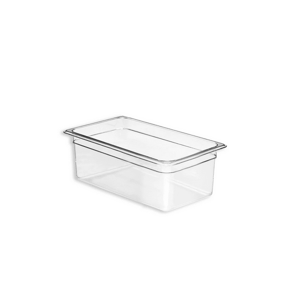 Inserto Contenedor Recipiente Cuarto de 2.8 Litros 4'' 10cm Policarbonato AntiJam TB404 Buffetware HORECA