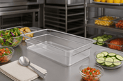 Inserto Contenedor Recipiente Entero de 7.85 Litros 2.5'' 6.3 cm Policarbonato AntiJam TB102 Buffetware HORECA