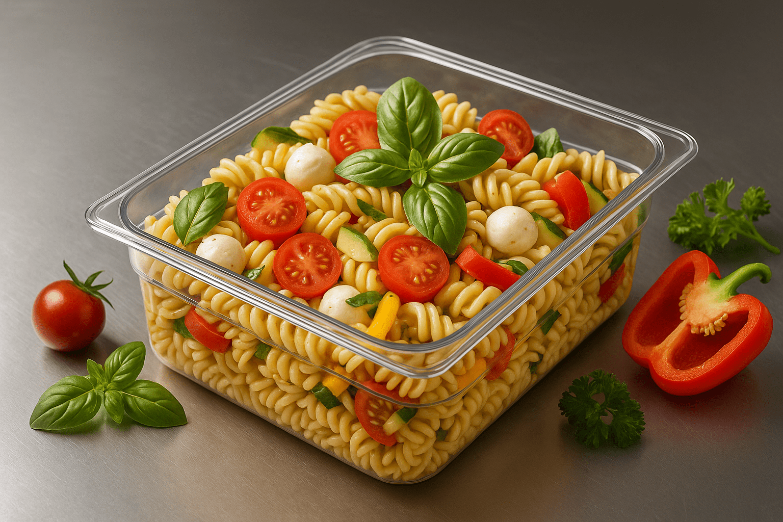 Inserto Contenedor Recipiente Medio de 6.3 Litros 4'' 10 cm Policarbonato AntiJam TB204 Buffetware HORECA
