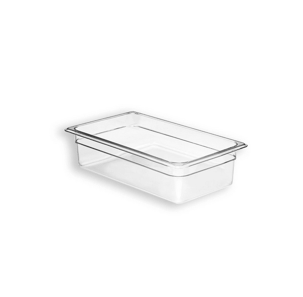 Inserto Contenedor Recipiente Tercio de 2.5 Litros 2.5'' 6.3cm Policarbonato AntiJam TB302 Buffetware HORECA