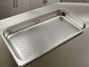 Inserto Recipiente Entero Perforado de 7 Litros 32x53x6 cm Acero Inoxidable BW112 Buffetware