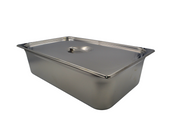 Inserto Recipiente Entero de 19 Litros 32x53x15 cm Acero Inoxidable con Tapa BW106 Buffetware