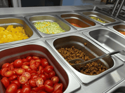 Inserto Recipiente Medio de 10 Litros 26x15x32 cm Acero Inoxidable con Tapa BW206 Buffetware