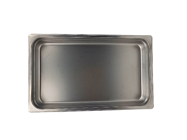 Inserto Charola Escoffier de Acero Inoxidable Entero 6 cm para Alimentos Buffetware