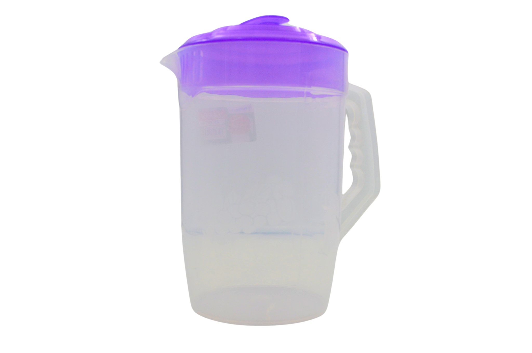 Jarra de Plástico Graduada 4 Litros Transparente con Tapa de Varios Colores Bonita