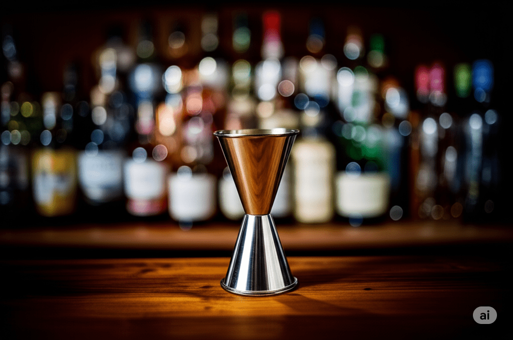 Jigger Medidor para Cantina de 30/60ml 1/2 oz de Acero Inoxidable Buffetware DS2026