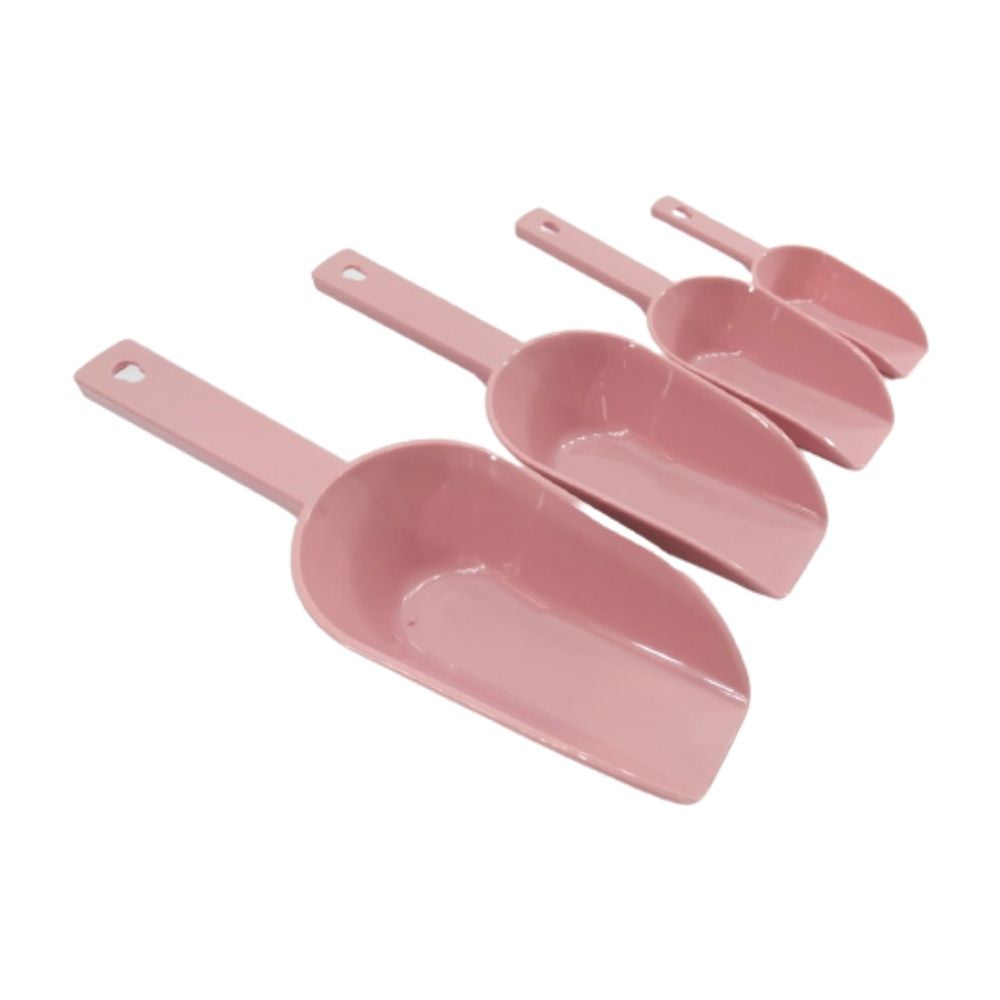 Juego de 4 Cucharas Medidoras de Plástico de Varios Colores Tab and Kit