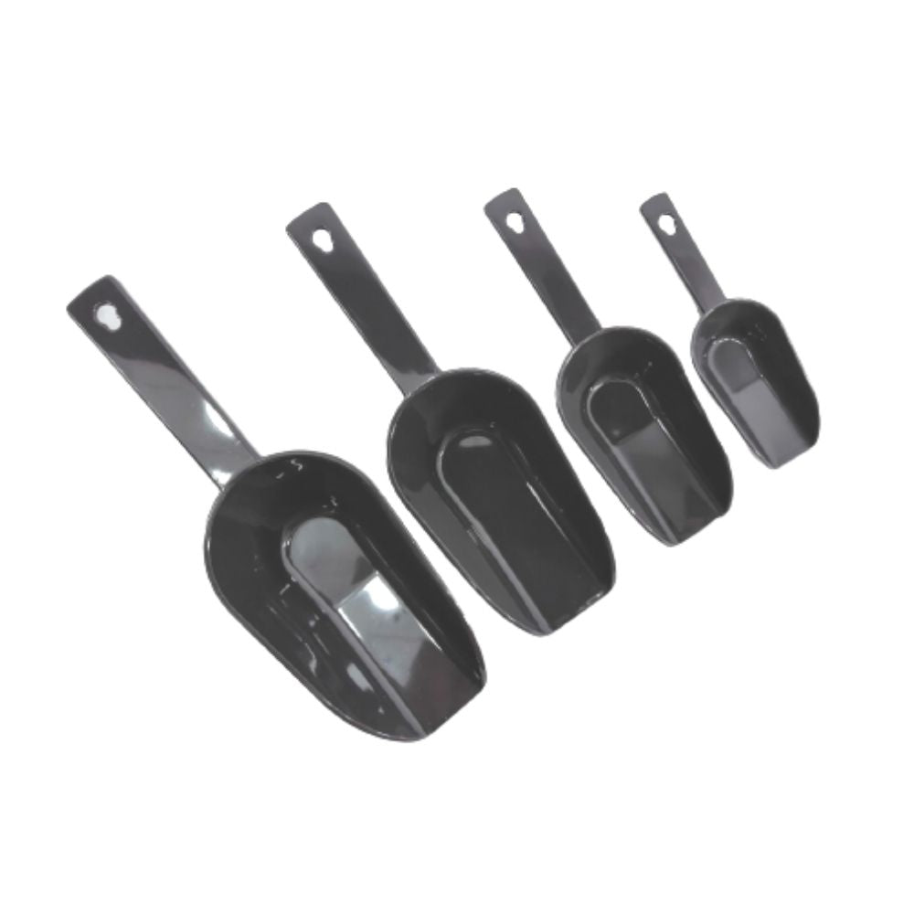 Juego de 4 Cucharas Medidoras de Plástico de Varios Colores Tab and Kit