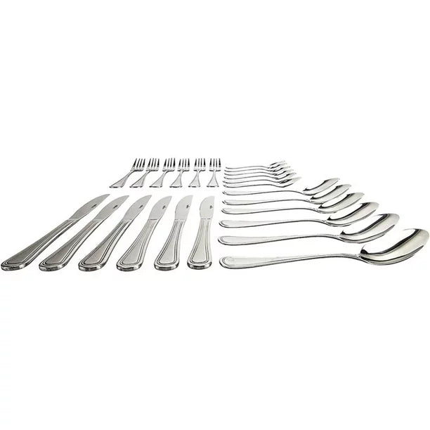 Juego de Cubiertos de Acero Inoxidable de 24 piezas para 6 Personas Sevilla Magefesa