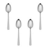 Juego de 4 Cucharas Soperas Lisas Elegantes de Acero Inoxidable Casia Anforama