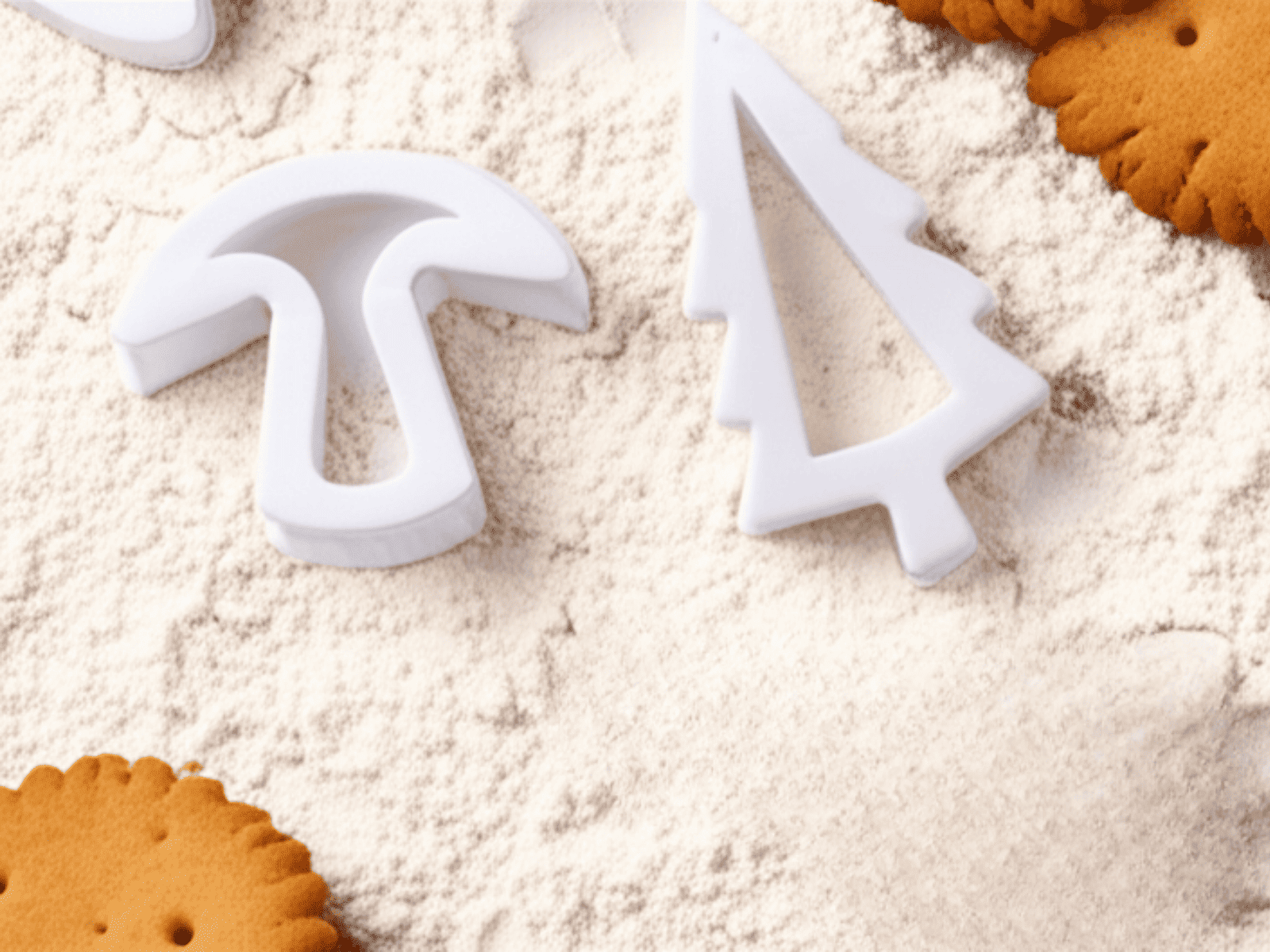 Juego de 8 Moldes de Plástico para Repostería Galletas Blancos Tab and Kit