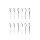 Juego de Cucharas Soperas Económicos de 12 piezas de Acero Inoxidable Casia Moven