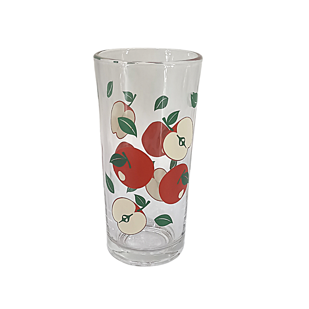 Juego de vasos de vidrio 6 piezas decorado Manzanas 1718049 Crisa - ANFORAMA (Todo para mi Cocina)