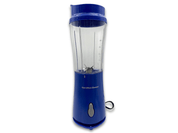 Licuadora Individual de Una Sola Porción Portátil Alámbrica Cuchillas de Acero Inoxidable con Tapa de Viaje Azul 51132G Hamilton Beach