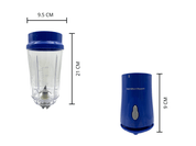 Licuadora Individual de Una Sola Porción Portátil Alámbrica Cuchillas de Acero Inoxidable con Tapa de Viaje Azul 51132G Hamilton Beach