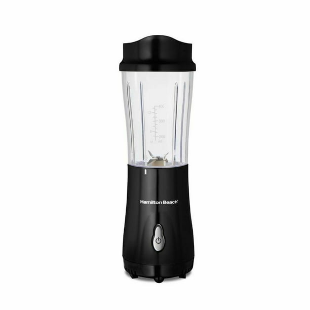 Licuadora Personal con Taza de Viaje Compacta de 400 ml Negro Hamilton Beach 51101BG