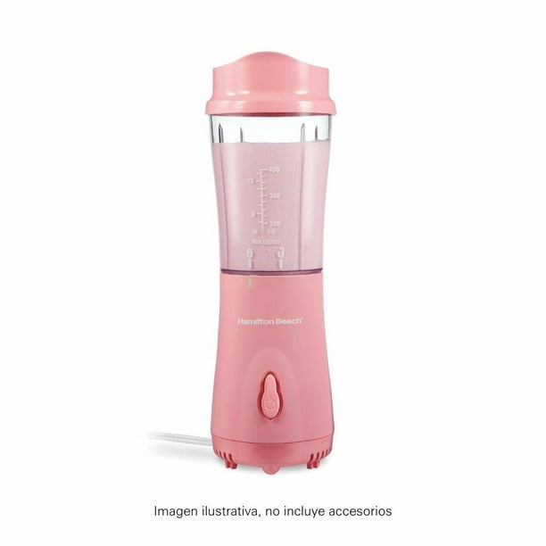 Licuadora Personal con Taza de Viaje Compacta de 400 ml Rosa Hamilton Beach 51171V