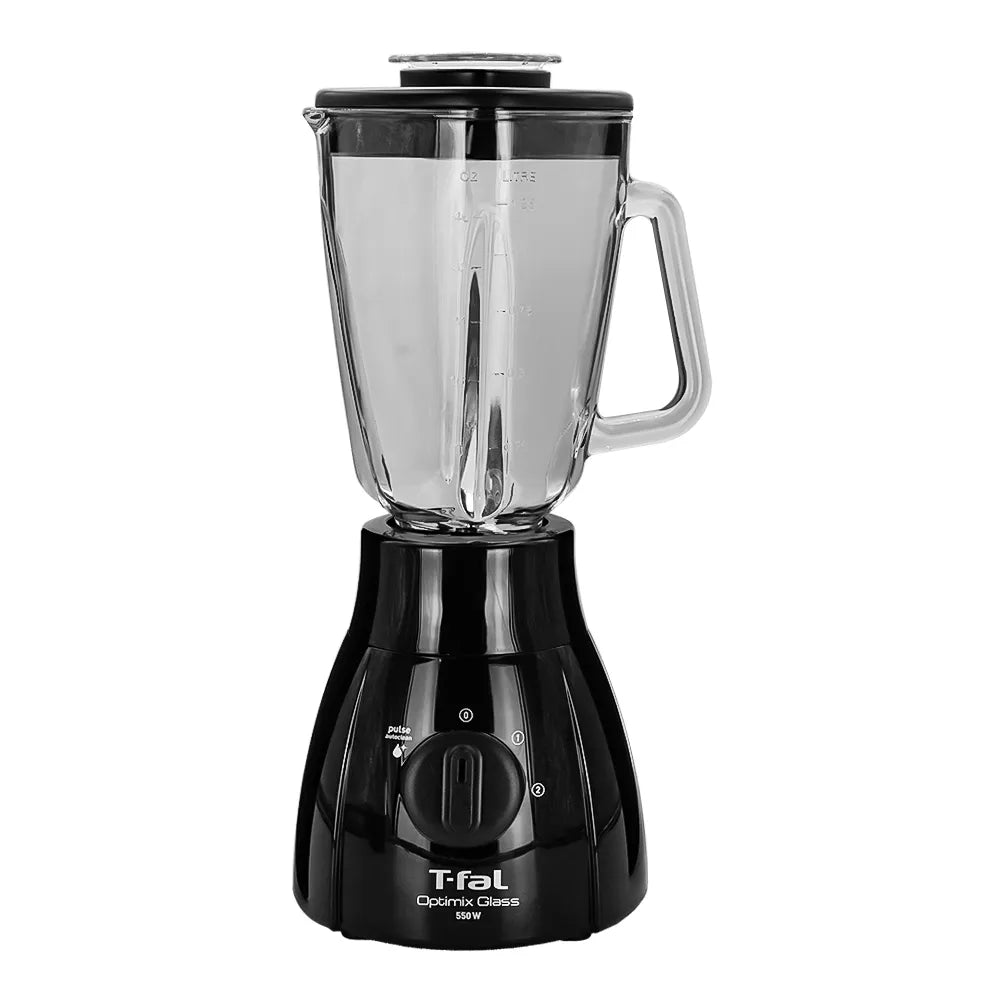 Licuadora con Vaso de Vidrio de 1.250 ml de 2 Velocidades Optimix Negra T-Fal LN2788X0