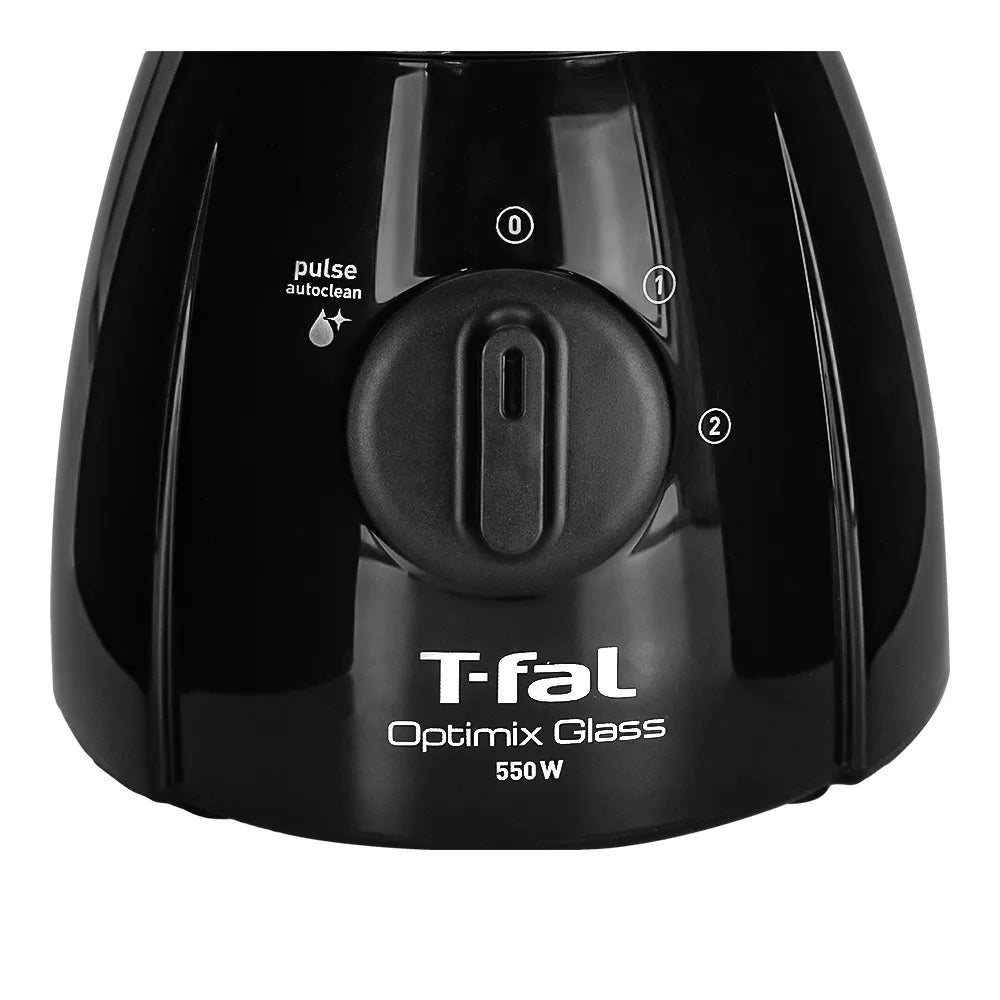 Licuadora con Vaso de Vidrio de 1.250 ml de 2 Velocidades Optimix Negra T-Fal LN2788X0