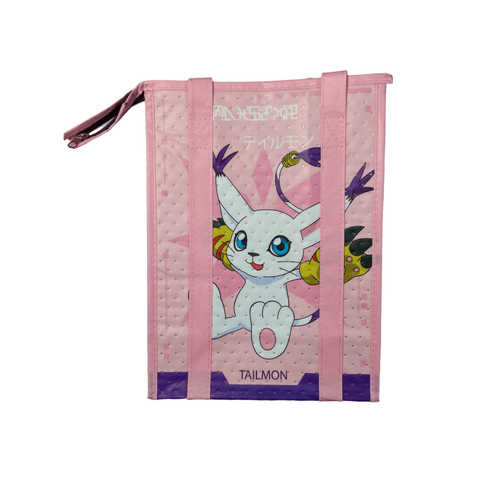 Lonchera Térmica con Cierre de 35x25 cm Digimon Gatomon Anime Licencia BAG-DMON-04