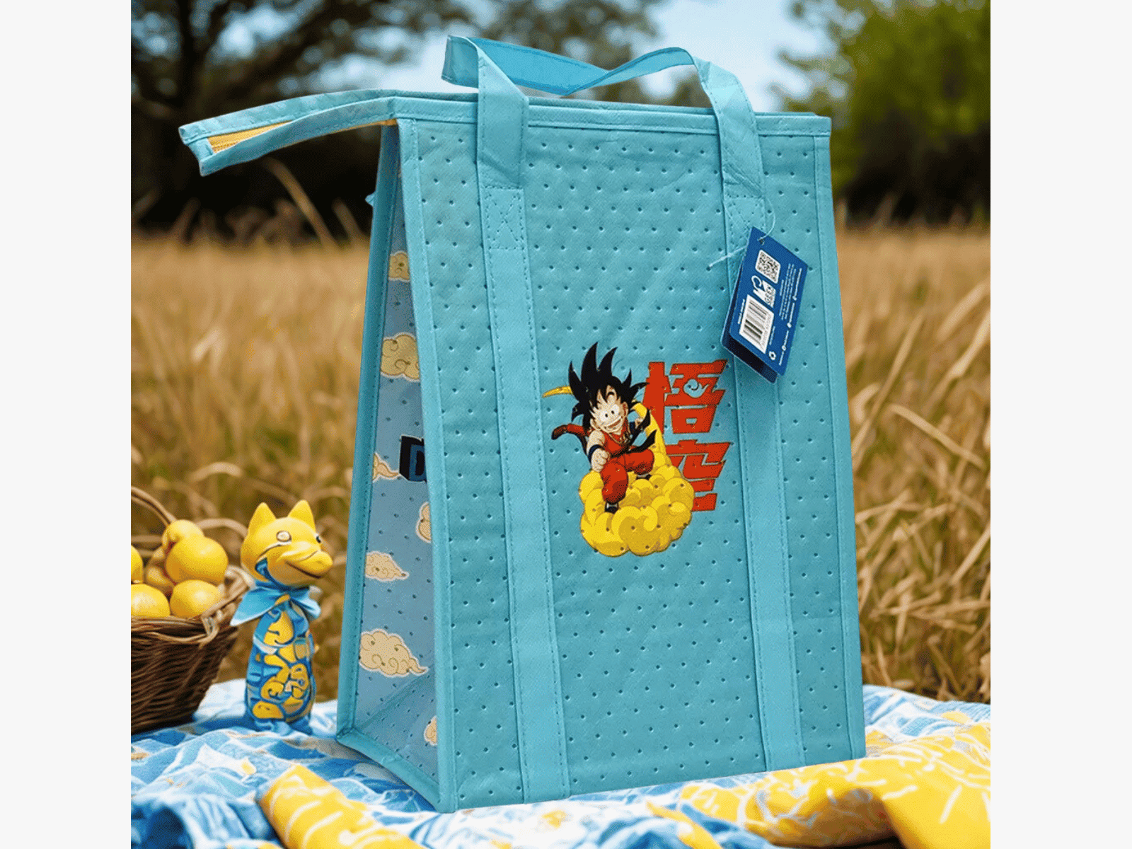 Lonchera Térmica con Cierre de 35x25 cm Dragon Ball Z Goku Anime Licencia BAG-DBZ-02