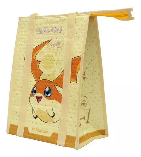 Lonchera Térmica con Cierre de 35x25 cm Patamon Digimon Anime Licencia BAG-DMON-03