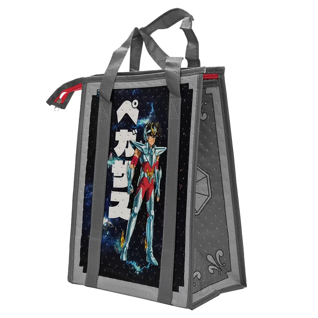 Lonchera Térmica con Cierre de 35x25 cm Pegaso Caballeros del Zodiaco Anime Licencia  BAG-CABZOD-01