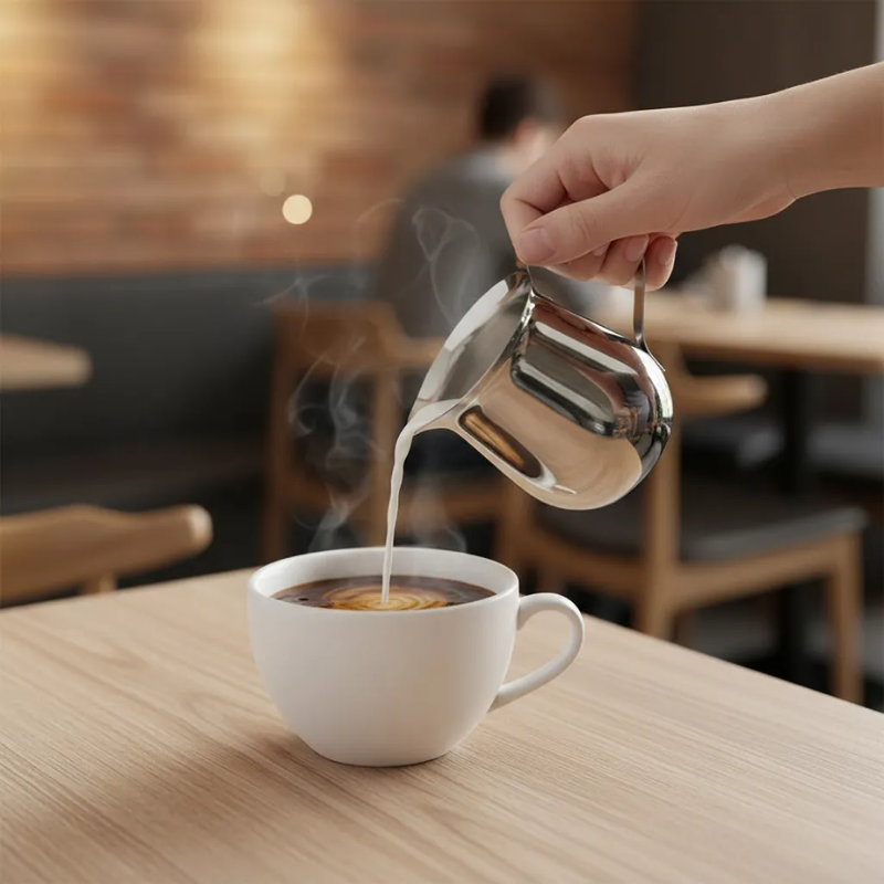 Salsera Cremera Aceitera Elegante de 8 ml 3 oz Acero Inoxidable SLRBC001/DS2030 Buffetware