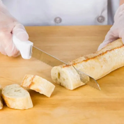 Cuchillo Pan de Sierra 25 cm de Acero Inoxidable y mango Blanco BO810B Buffetware