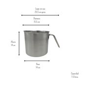Pocillo Hervidor Jarra De Acero Inoxidable 1.5 Litros CW2720021 Moven