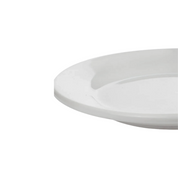 Plato Trinche Redondo de 26 cm de Loza tipo Cerámica Elegante Clásico Glacial 310101 Santa Anita