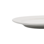 Plato Trinche de 28 cm de Loza tipo Cerámica Elegante Clásico Blanco Glacial 310026 Santa Anita