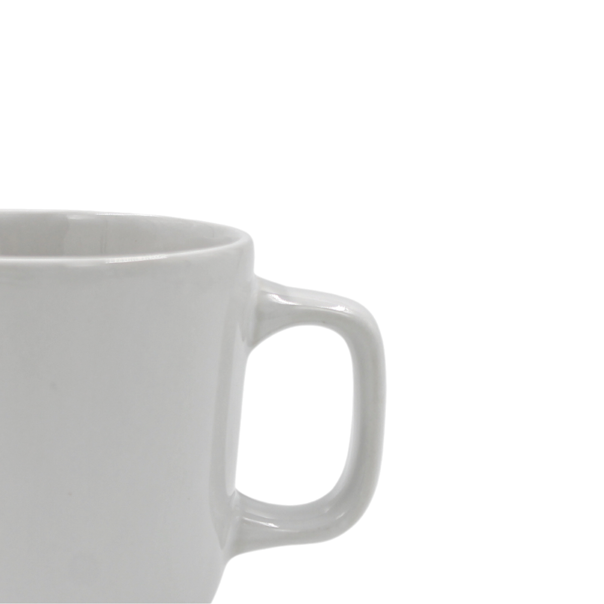Taza Mug Embrocable para café 290 ml de Loza Tipo Cerámica Blanco Glacial 310099 Santa Anita