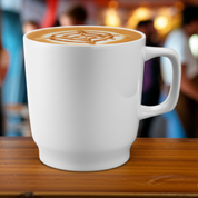 Taza Mug Embrocable para café 290 ml de Loza Tipo Cerámica Blanco Glacial 310099 Santa Anita