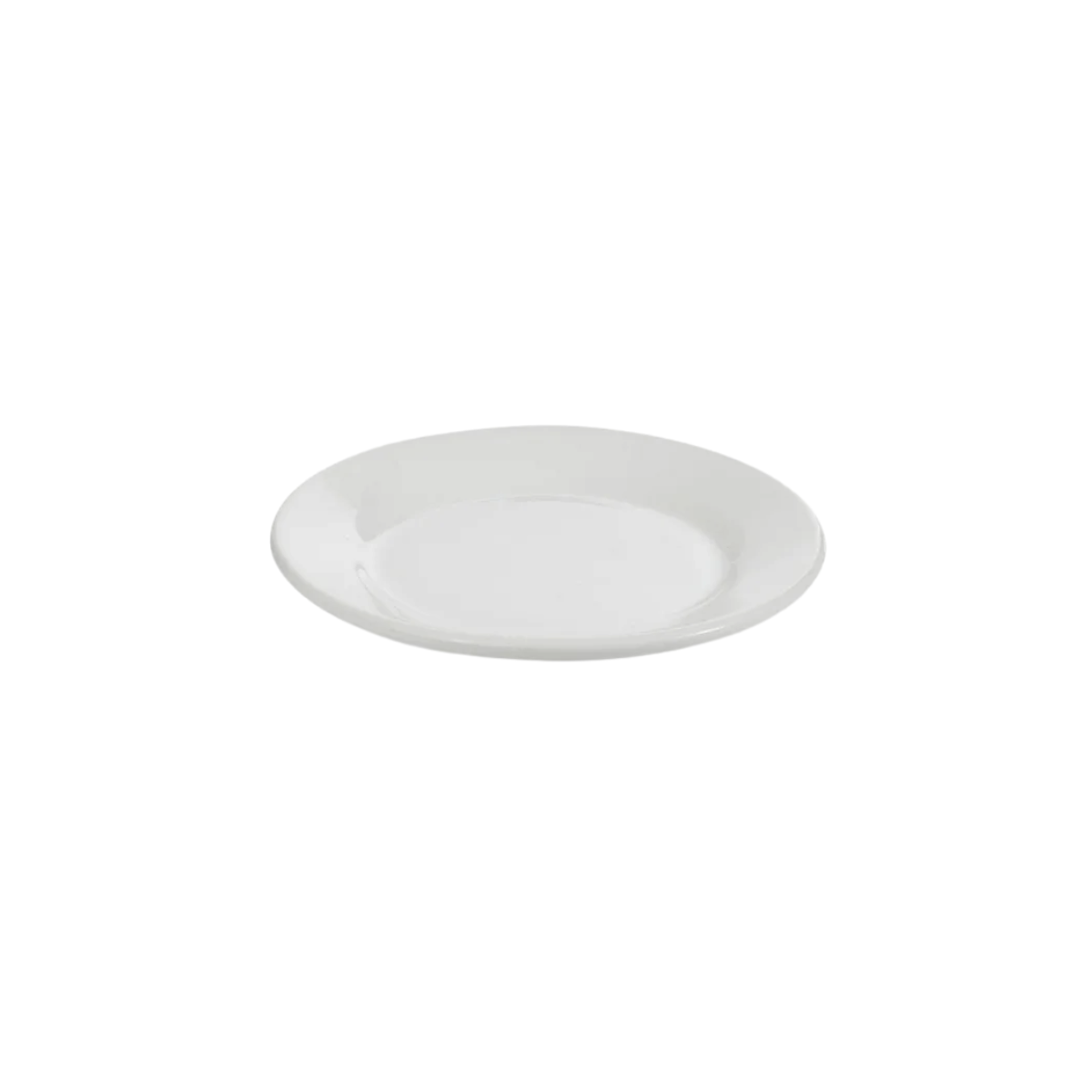 Plato Pastelero de 19 cm de Loza Tipo Cerámica Elegante Clásico Blanco Glacial 310028 Santa Anita