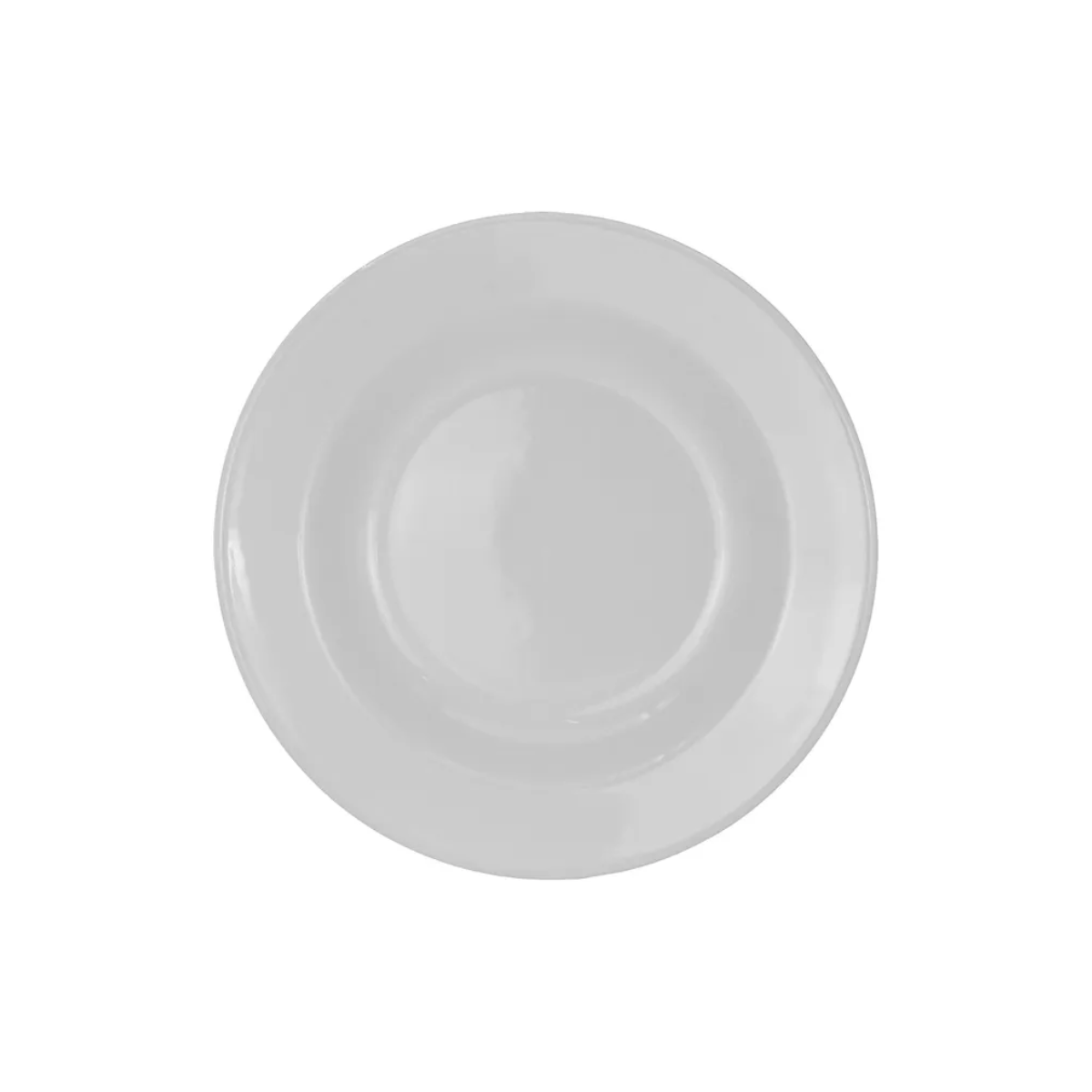 Plato Sopero 23 cm de Loza Tipo Cerámica Elegante Clásico Blanco Glacial 310541 Santa Anita