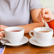 Taza clásica 220 ml 7 Oz de Loza Tipo Cerámica Elegante Clásico Blanco Glacial 314795 Santa Anita